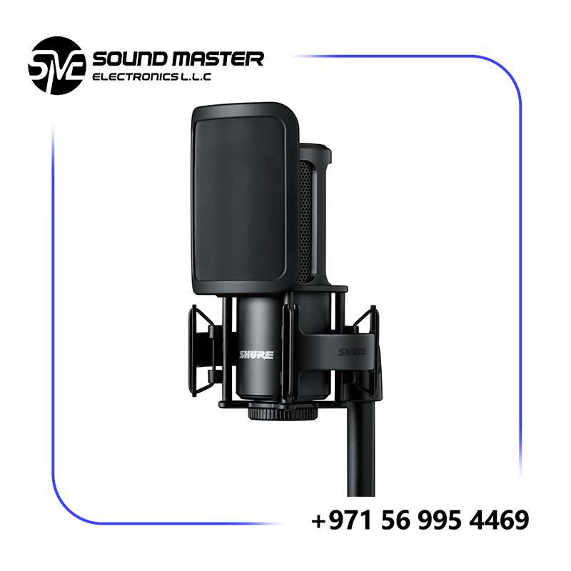 Shure SM4 Studio Recording Cardioid Condenser Microphone Kit with Shockmount