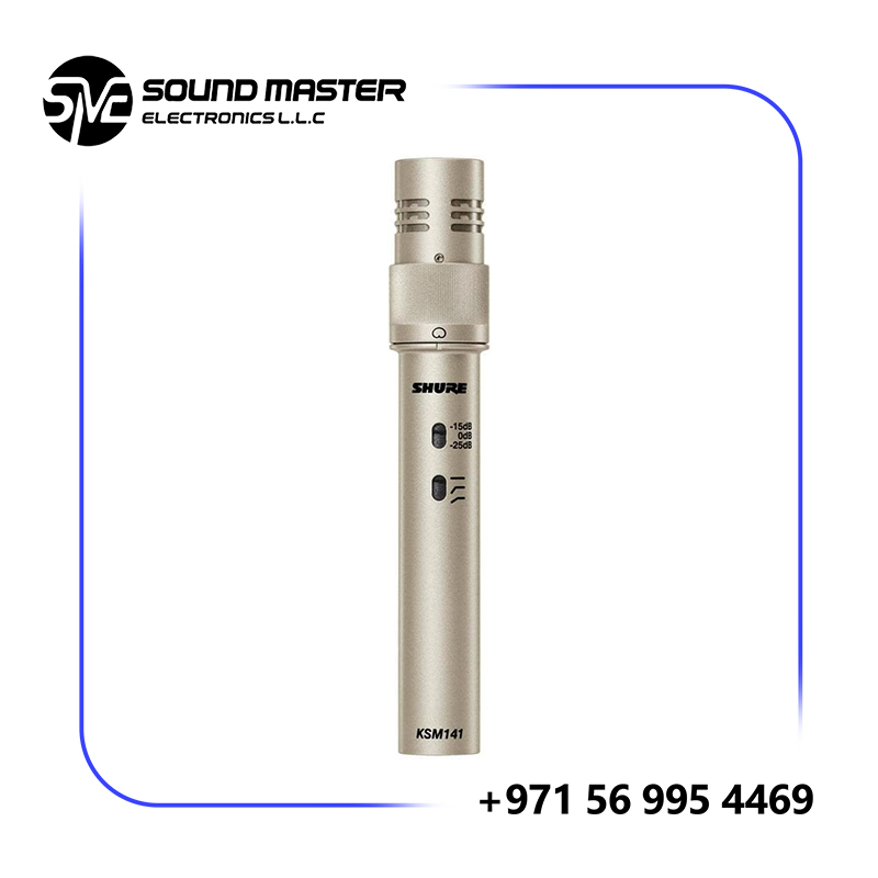 Shure KSM141/SL Condenser Microphone (Single Microphone)