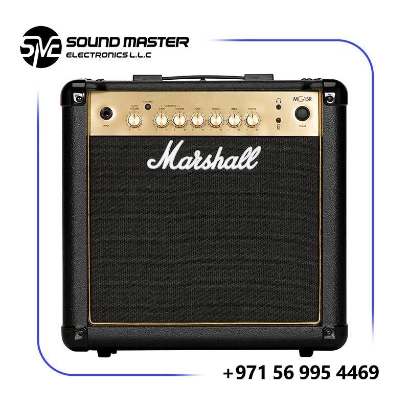Marshall MG15GR 15W Black and Gold Guitar Combo Amp With Reverb
