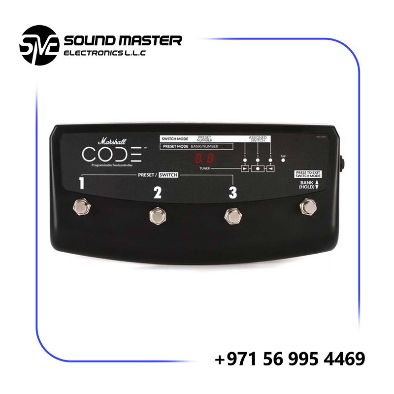 S1 Marshall PEDL-91009 4-way Programmable Footswitch for CODE Amps
