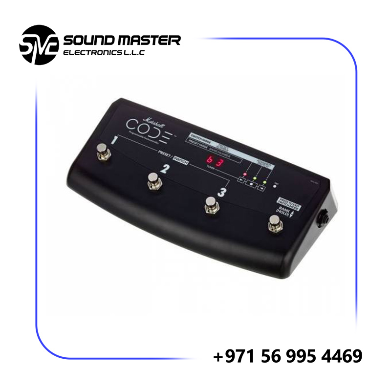 S4 Marshall PEDL-91009 4-way Programmable Footswitch for CODE Amps