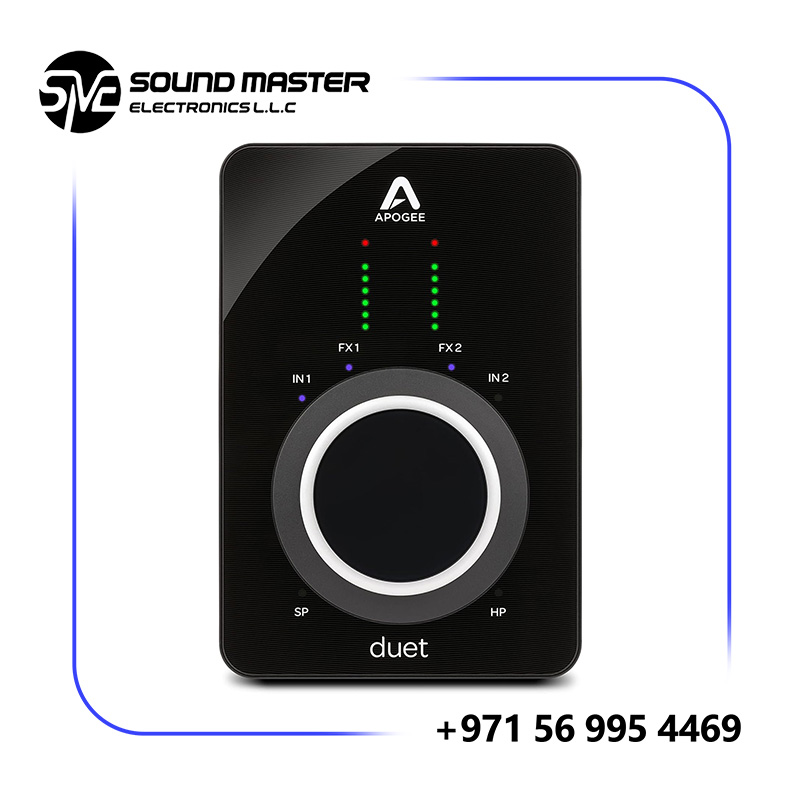 Apogee Electronics Duet 3 Ultracompact 2x4 USB-C Audio Interface With DSP