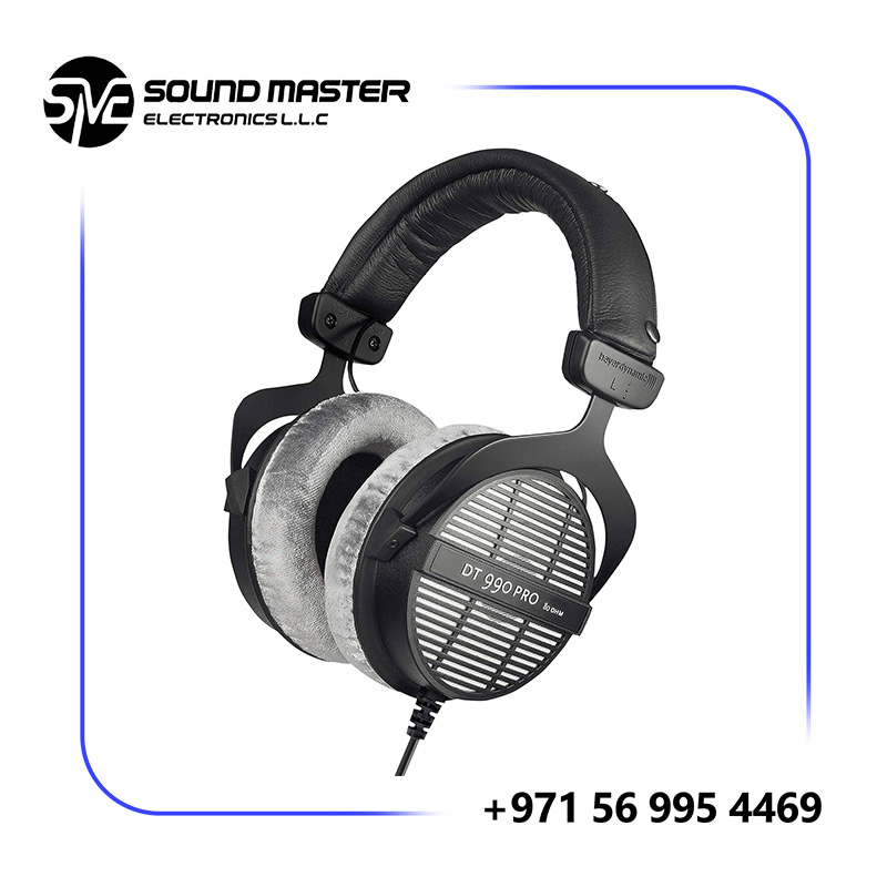 Beyerdynamic DT 990 PRO, 80 Ohm, Open Back, Over Ear, Wired Professional Studio Headphones , Gray