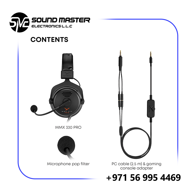S3 Beyerdynamic MMX 330 Pro Open-Back Gaming Headset with Condenser Microphone