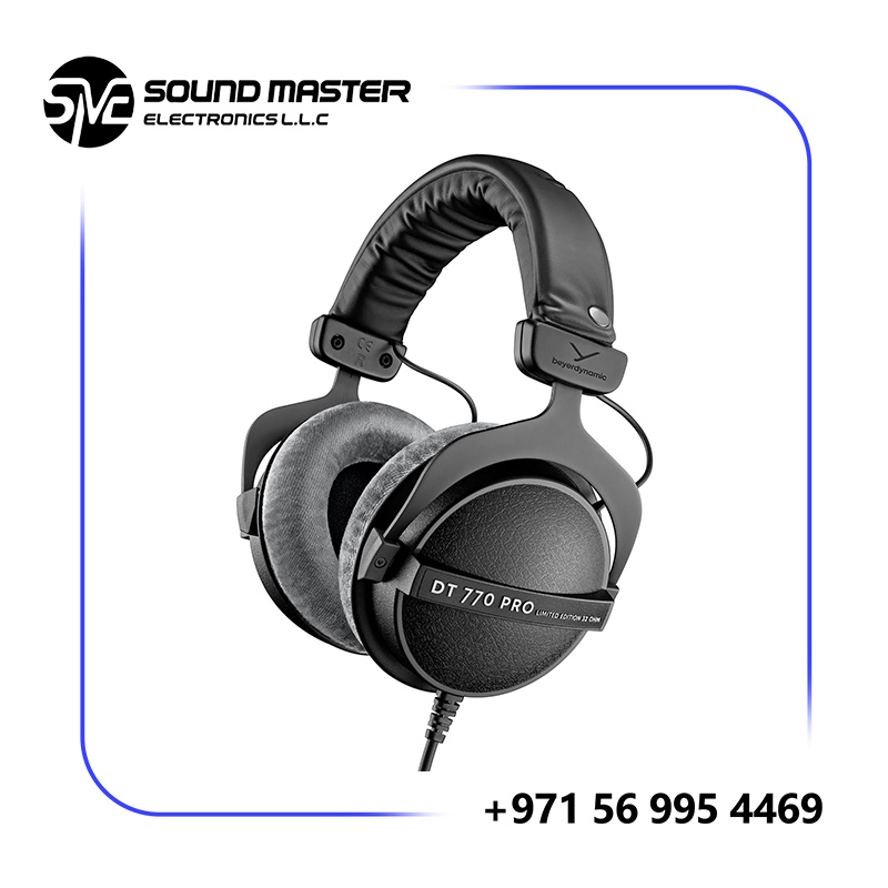 Beyerdynamic DT 770 PRO, Over Ear Studio Headphones, Wired, 32 Ohm, Gray