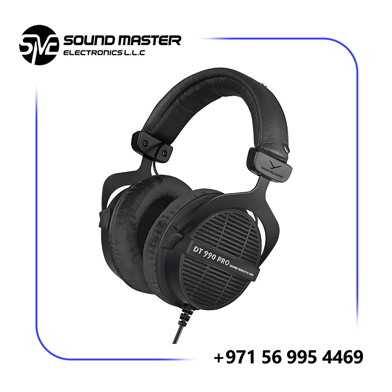 Beyerdynamic DT 990 PRO, 80 Ohm, Open Back, Over Ear, Wired Professional Studio Headphones, Limited Black edition