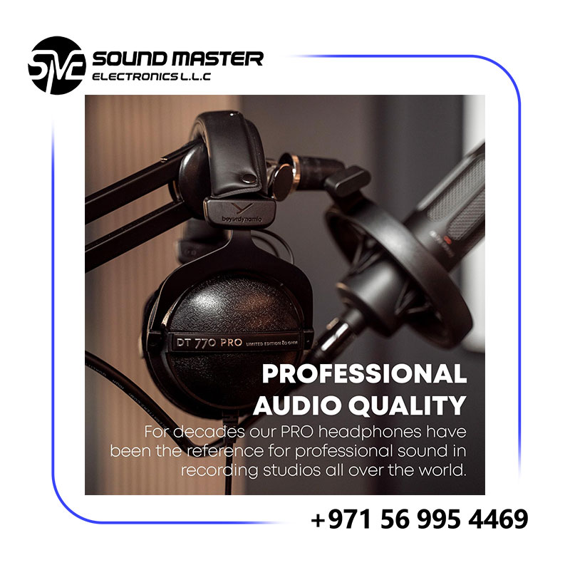 s3 Beyerdynamic DT 770 PRO, Over Ear Studio Headphones, Wired, 80 Ohm, Black