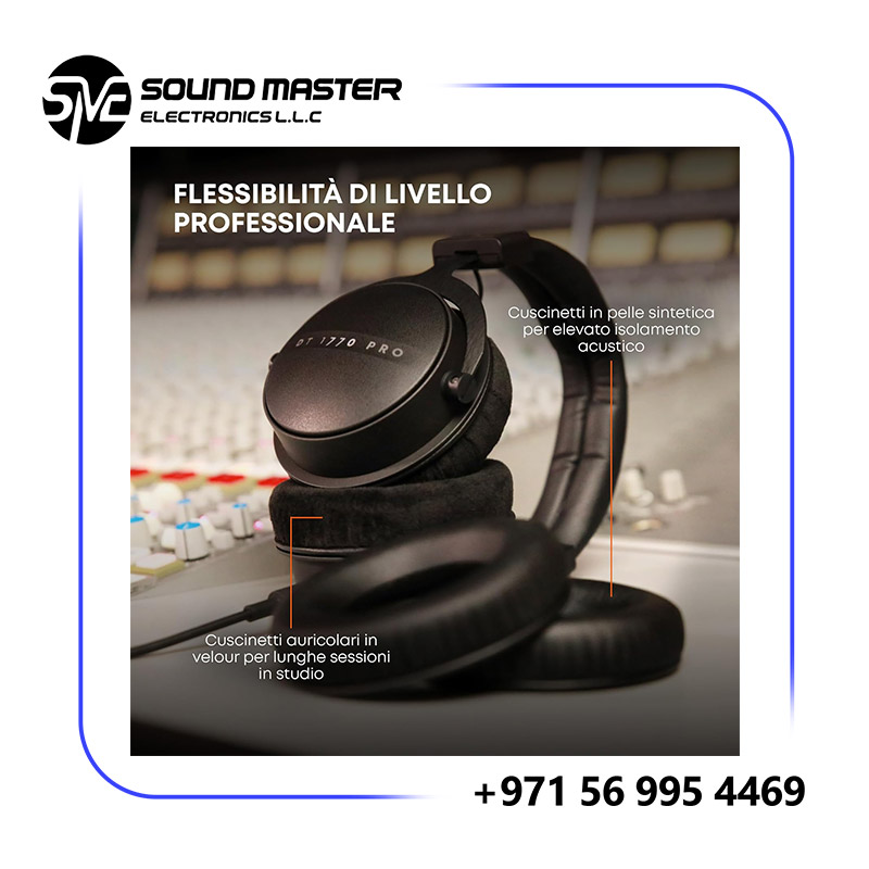 s3 Beyerdynamic DT 1770 PRO MKII Wired Over-Ear Headphones, 30 Ohm, Closed-Back Professional Recording Studio Monitor